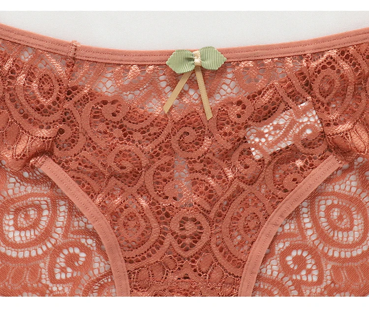 CINOON New Panties Women Lace Underwear Sexy Low-Waist Briefs Hollow Out G String Underpant Solid Transparent Female Lingerie