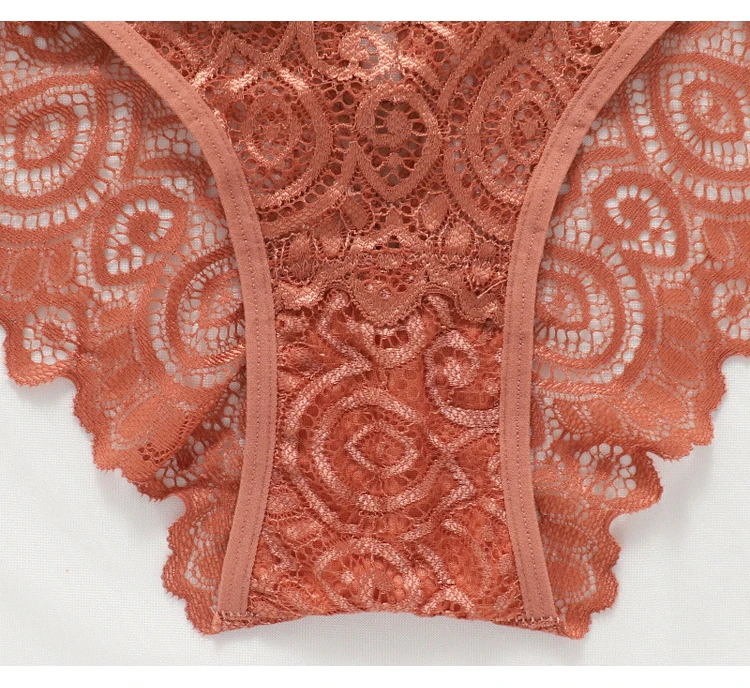 CINOON New Panties Women Lace Underwear Sexy Low-Waist Briefs Hollow Out G String Underpant Solid Transparent Female Lingerie
