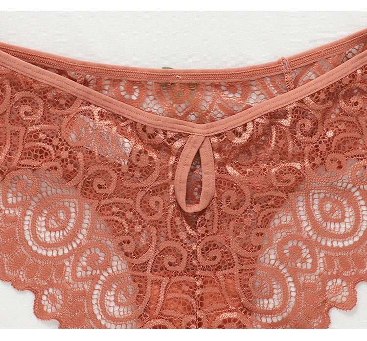 CINOON New Panties Women Lace Underwear Sexy Low-Waist Briefs Hollow Out G String Underpant Solid Transparent Female Lingerie