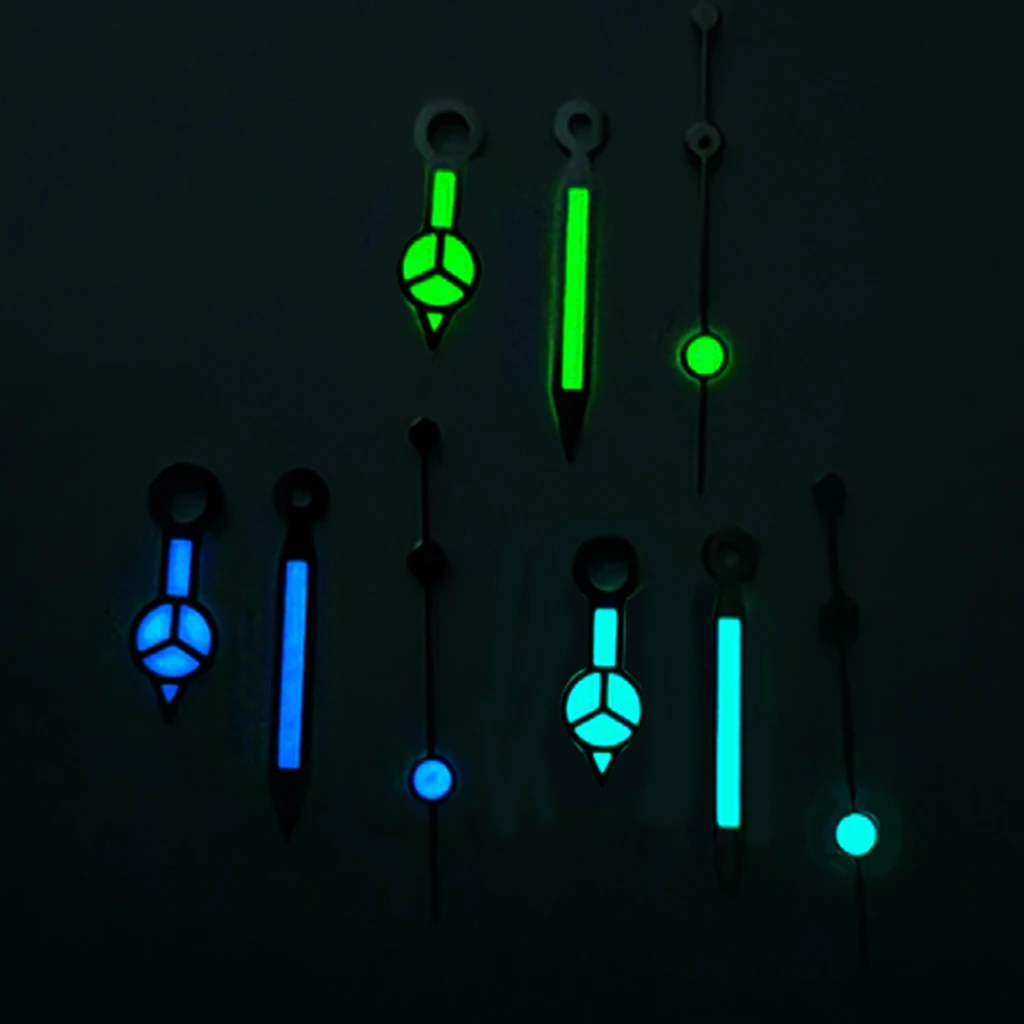 Watch Hands Silver Green Blue Luminous Hands Fit N H36 ETA2824 2836 Miyota8205 8215 821A Mingzhu DG2813 3804 Movement