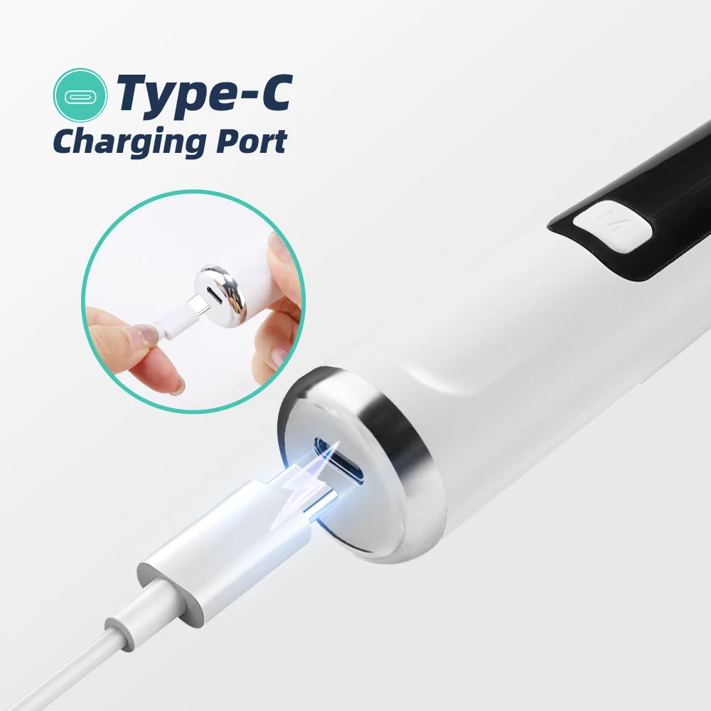Ultrasonic Dental Scaler Electric Sonic Teeth Plaque Cleaner Dental Stone Removal For Teeth Tartar Stain Teeth Calculus Remover