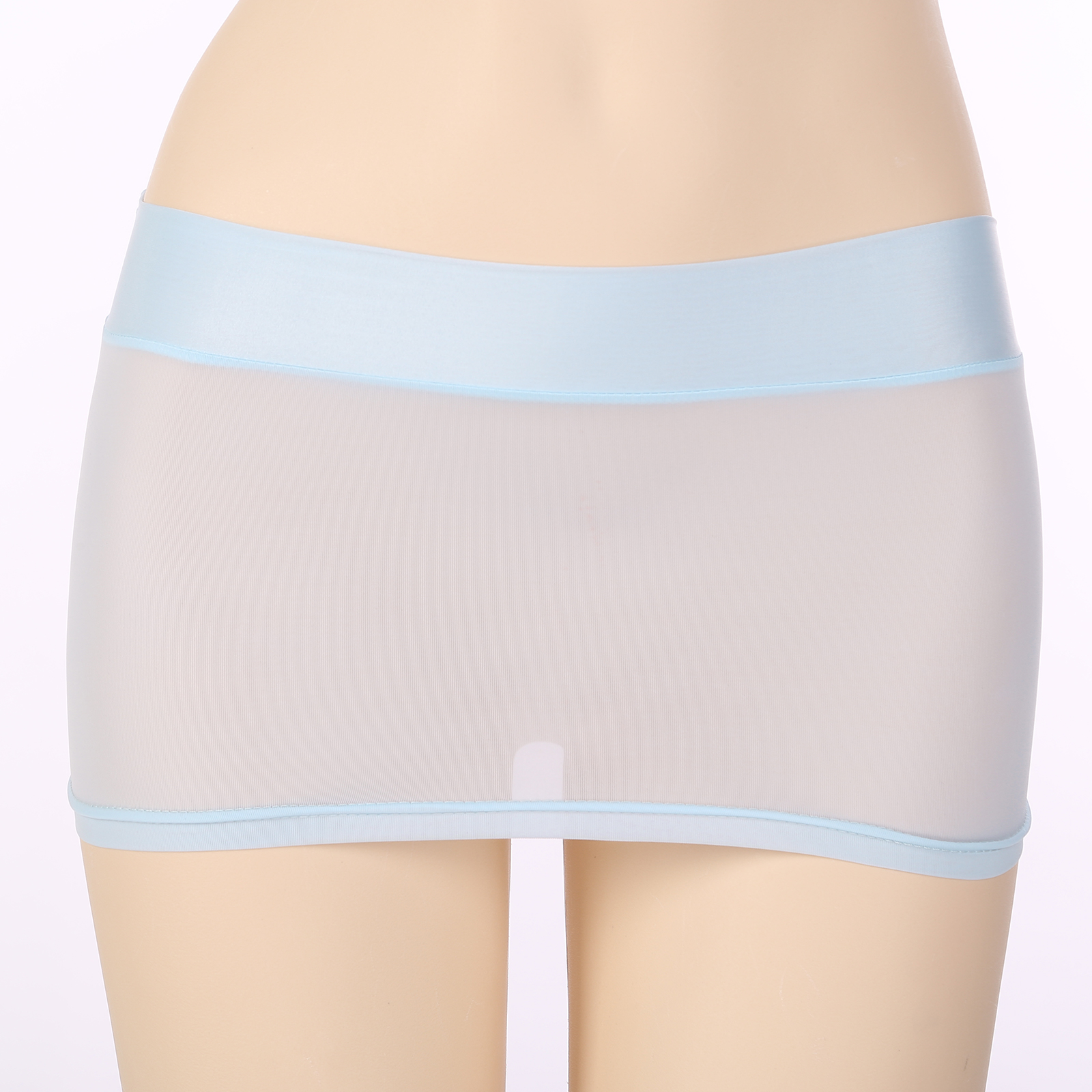 Womens Semi See-through Miniskirt Cover Ups Beachwear Solid Color Block Low Rise Sexy Pencil Mini Skirts Female Sexy Nightwear