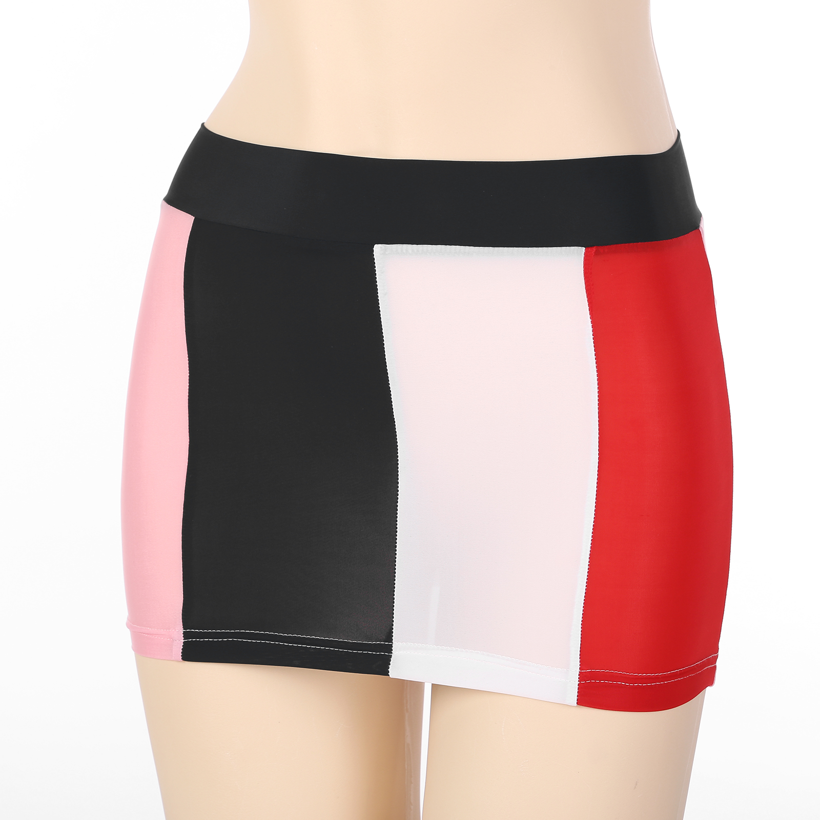 Womens Semi See-through Miniskirt Cover Ups Beachwear Solid Color Block Low Rise Sexy Pencil Mini Skirts Female Sexy Nightwear