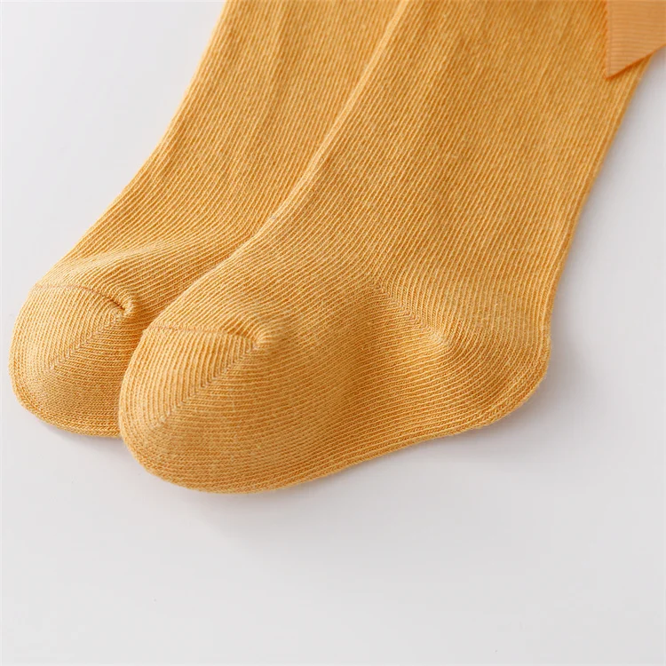 Lawadka Cotton Baby Girls Socks With Bows Knee High Children Princess Socks For Girls Toddler Kids Long Sock Autumn 0-7Years Old
