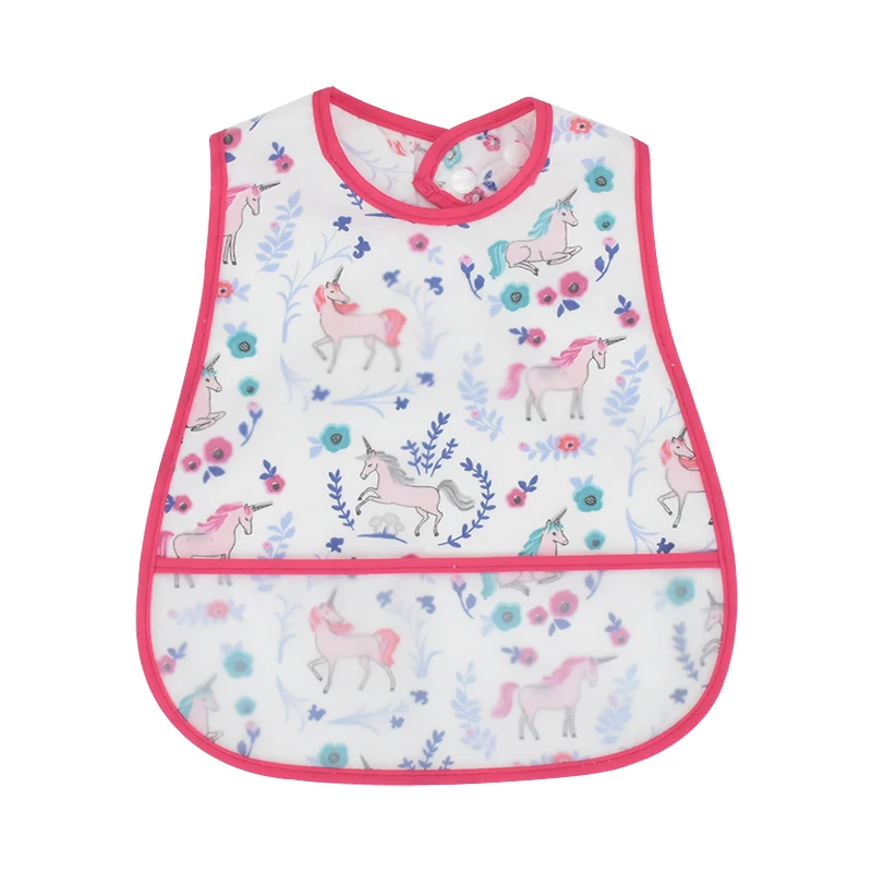 High Quality Adjustable Baby EVA Bibs Cartoon Cotton Child Waterproof Lunch Feeding Bibs For Kids Girls Boys Feed Accessories