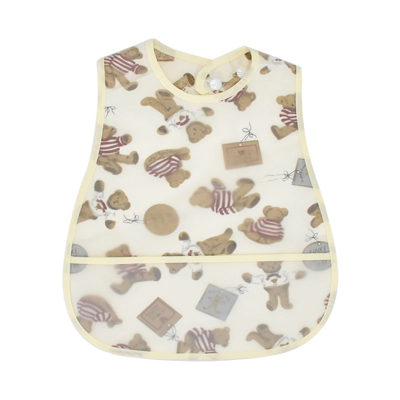 High Quality Adjustable Baby EVA Bibs Cartoon Cotton Child Waterproof Lunch Feeding Bibs For Kids Girls Boys Feed Accessories
