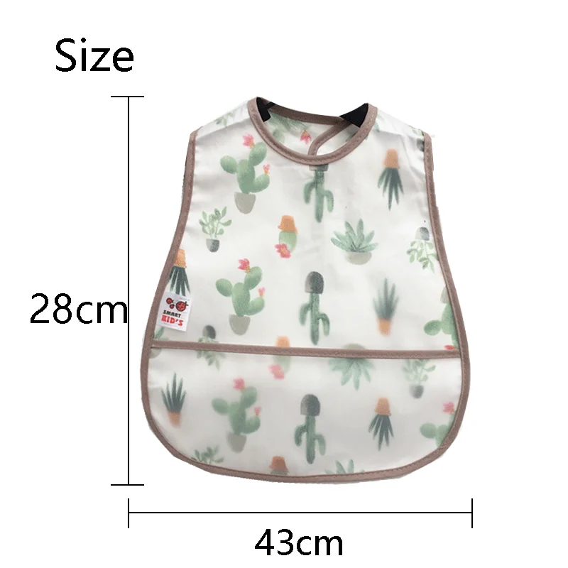 High Quality Adjustable Baby EVA Bibs Cartoon Cotton Child Waterproof Lunch Feeding Bibs For Kids Girls Boys Feed Accessories
