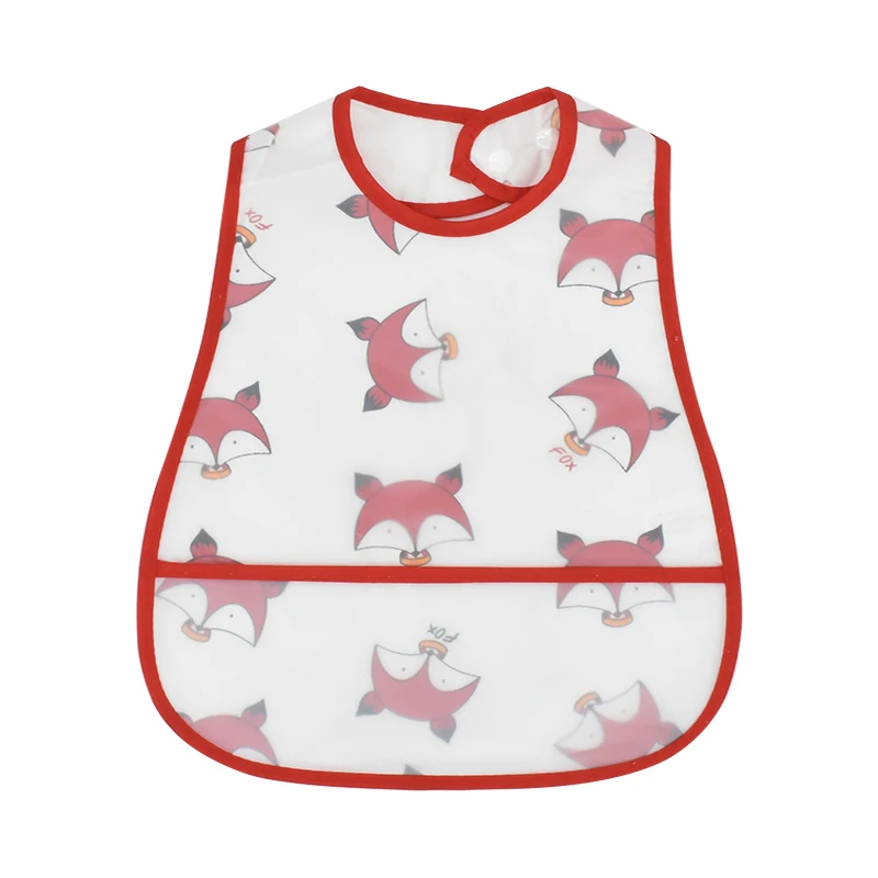 High Quality Adjustable Baby EVA Bibs Cartoon Cotton Child Waterproof Lunch Feeding Bibs For Kids Girls Boys Feed Accessories