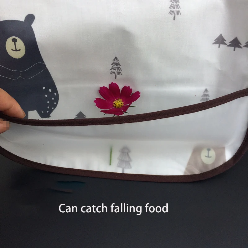 High Quality Adjustable Baby EVA Bibs Cartoon Cotton Child Waterproof Lunch Feeding Bibs For Kids Girls Boys Feed Accessories