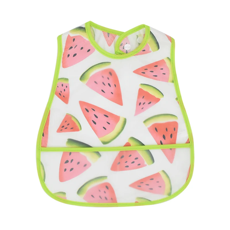 High Quality Adjustable Baby EVA Bibs Cartoon Cotton Child Waterproof Lunch Feeding Bibs For Kids Girls Boys Feed Accessories