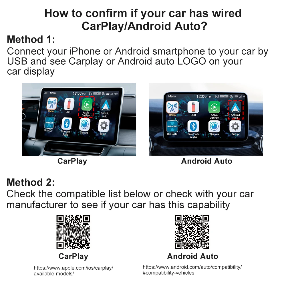 2026 Wireless CarPlay Adapter 2-in-1 Wired to Wireless Dongle for Apple & Android Phone Plug and Play Universal Car Accessory