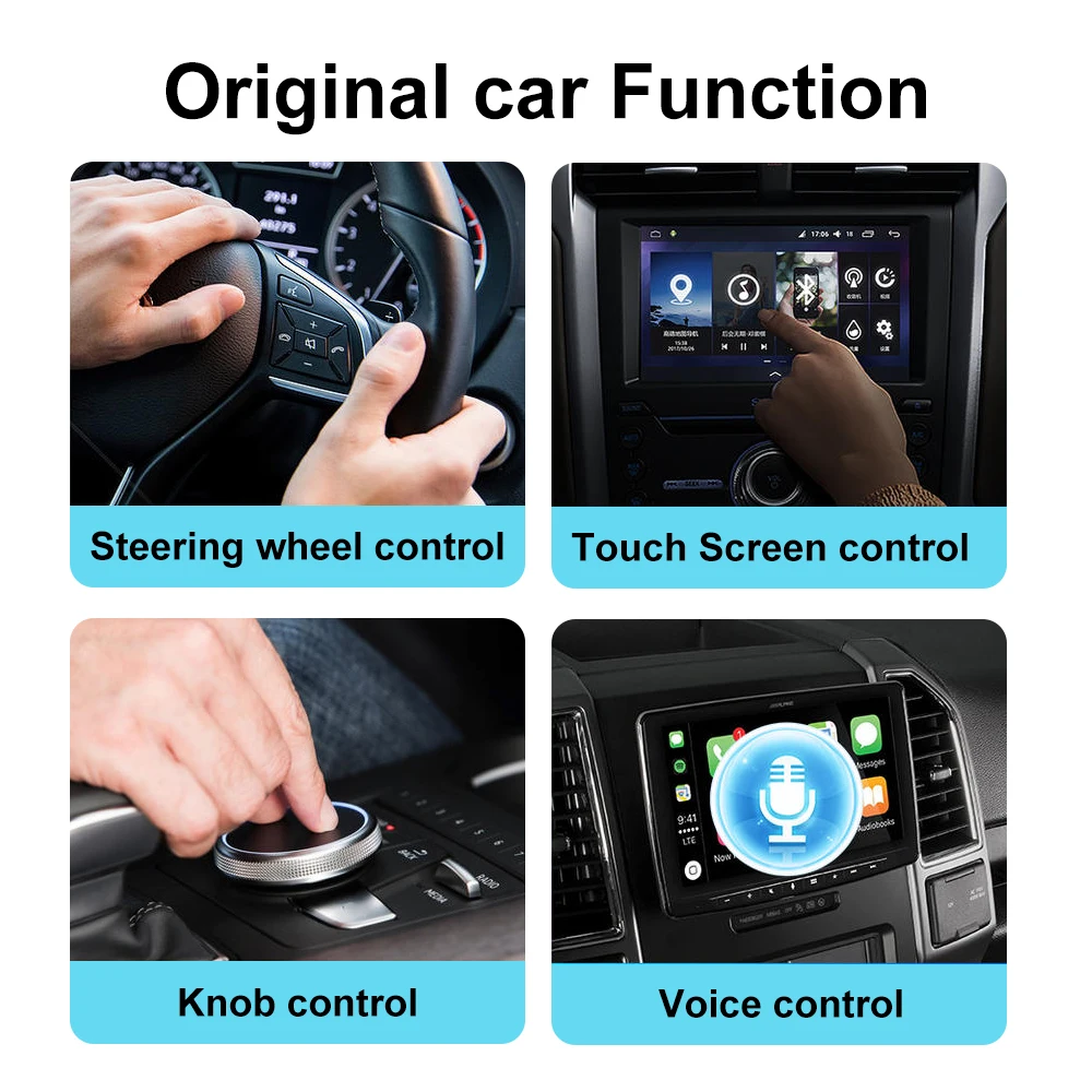 2026 Wireless CarPlay Adapter 2-in-1 Wired to Wireless Dongle for Apple & Android Phone Plug and Play Universal Car Accessory
