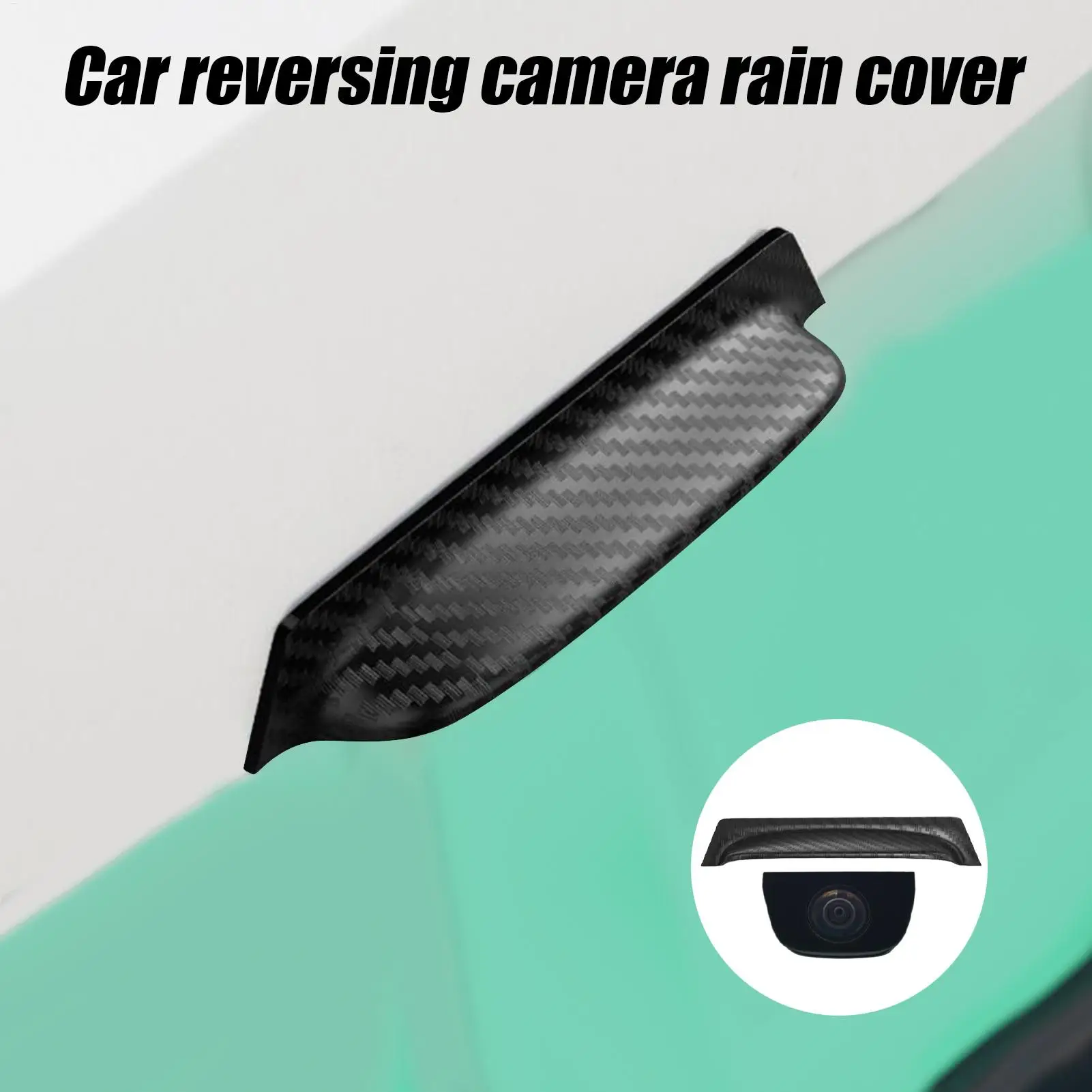360 Degree Car Rear Camera Cover 1PC Rainproof Dust Shield Protection, Auto Safety Bike Trailers RV Truck Outdoor Supplies 2.8in