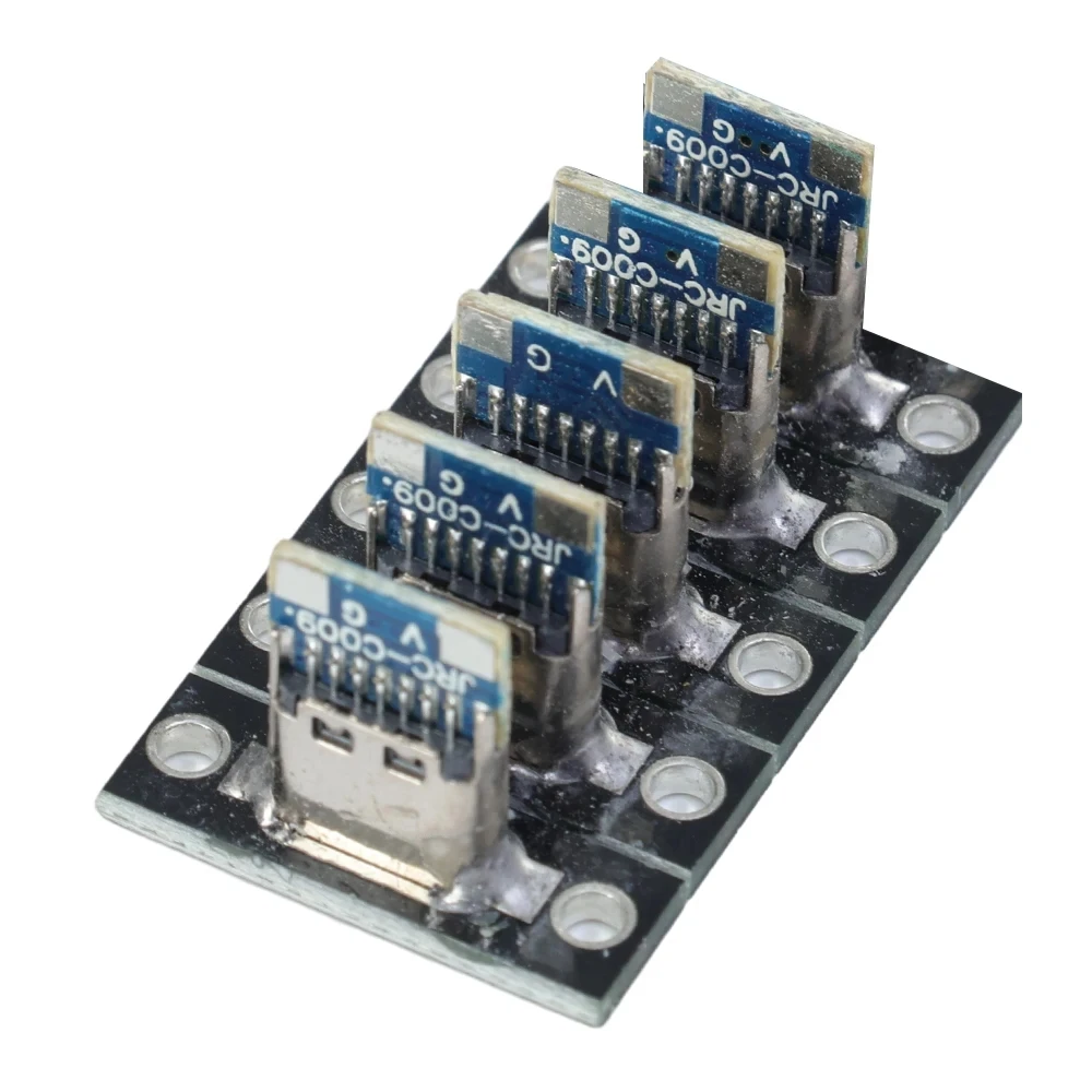 USB 3.1 Type C Socket with Screw Fixing Plate Type-C USB Jack 3.1 Type-C 4Pin 2Pin Female Connector Jack Charging Port