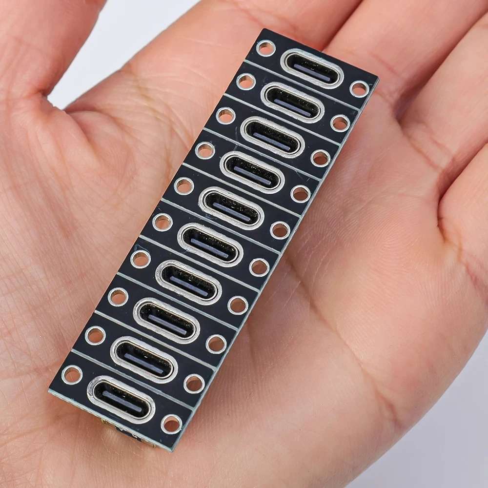 USB 3.1 Type C Socket with Screw Fixing Plate Type-C USB Jack 3.1 Type-C 4Pin 2Pin Female Connector Jack Charging Port