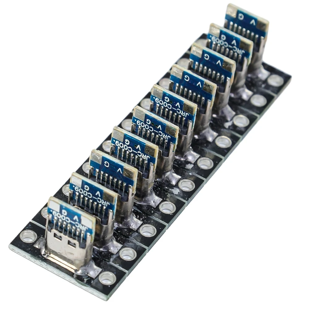 USB 3.1 Type C Socket with Screw Fixing Plate Type-C USB Jack 3.1 Type-C 4Pin 2Pin Female Connector Jack Charging Port