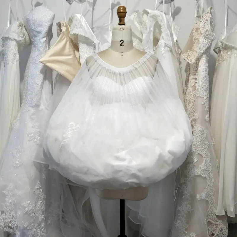 Women Petticoat Gatherer Dress Underskirt Save Bride From Toilet Bridal Gown Buddy Partner Gather Skirt Slip Wedding Accessories