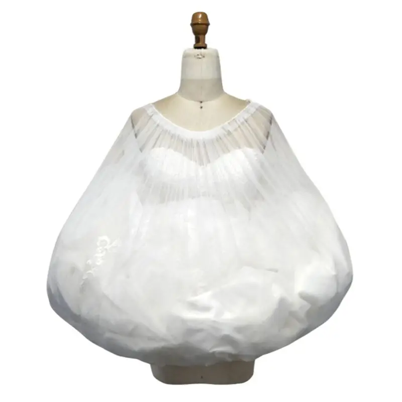 Women Petticoat Gatherer Dress Underskirt Save Bride From Toilet Bridal Gown Buddy Partner Gather Skirt Slip Wedding Accessories