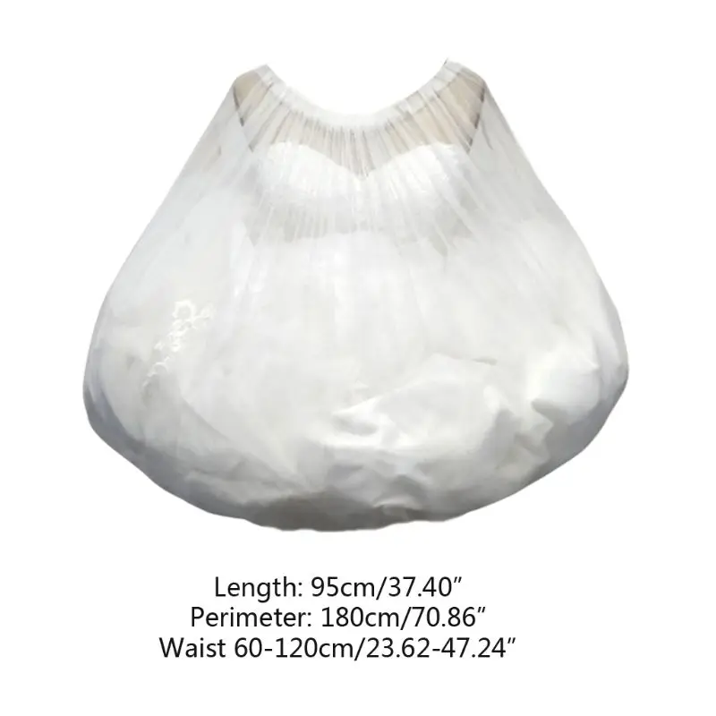 Women Petticoat Gatherer Dress Underskirt Save Bride From Toilet Bridal Gown Buddy Partner Gather Skirt Slip Wedding Accessories