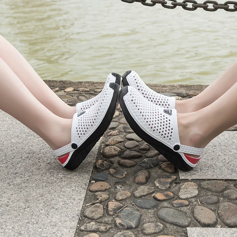 Unisex Fashion Beach Sandals Thick Sole Slipper Waterproof Anti-Slip Sandals Flip Flops for Women Men
