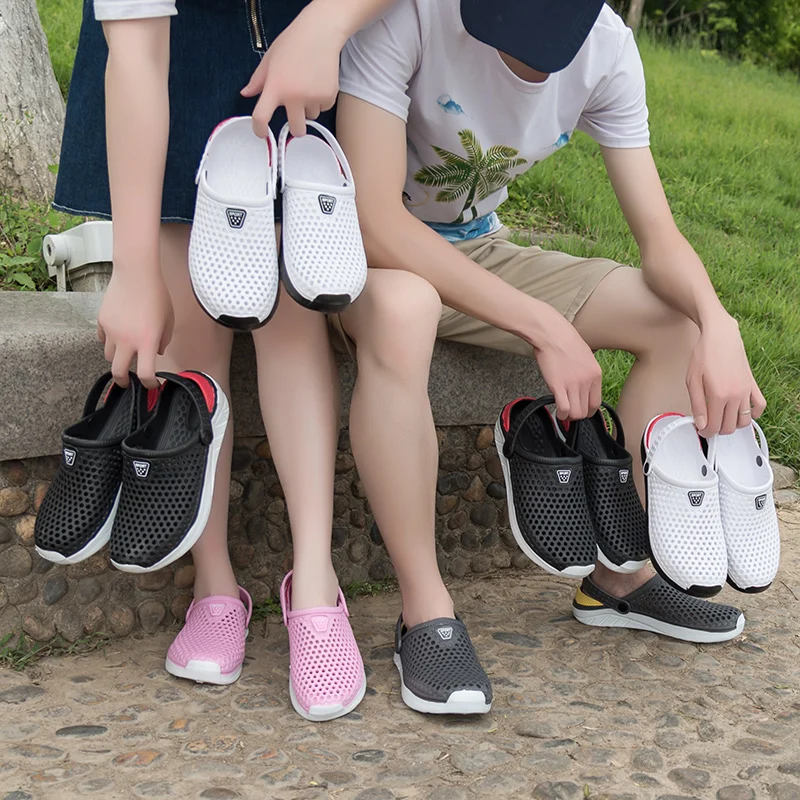 Unisex Fashion Beach Sandals Thick Sole Slipper Waterproof Anti-Slip Sandals Flip Flops for Women Men