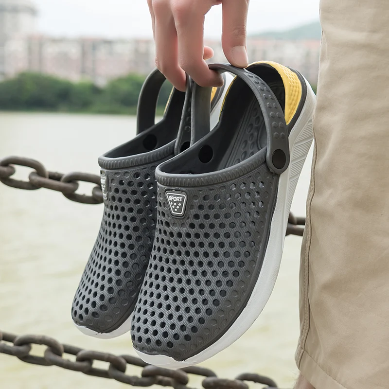 Unisex Fashion Beach Sandals Thick Sole Slipper Waterproof Anti-Slip Sandals Flip Flops for Women Men