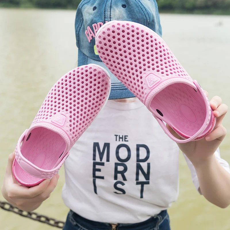 Unisex Fashion Beach Sandals Thick Sole Slipper Waterproof Anti-Slip Sandals Flip Flops for Women Men