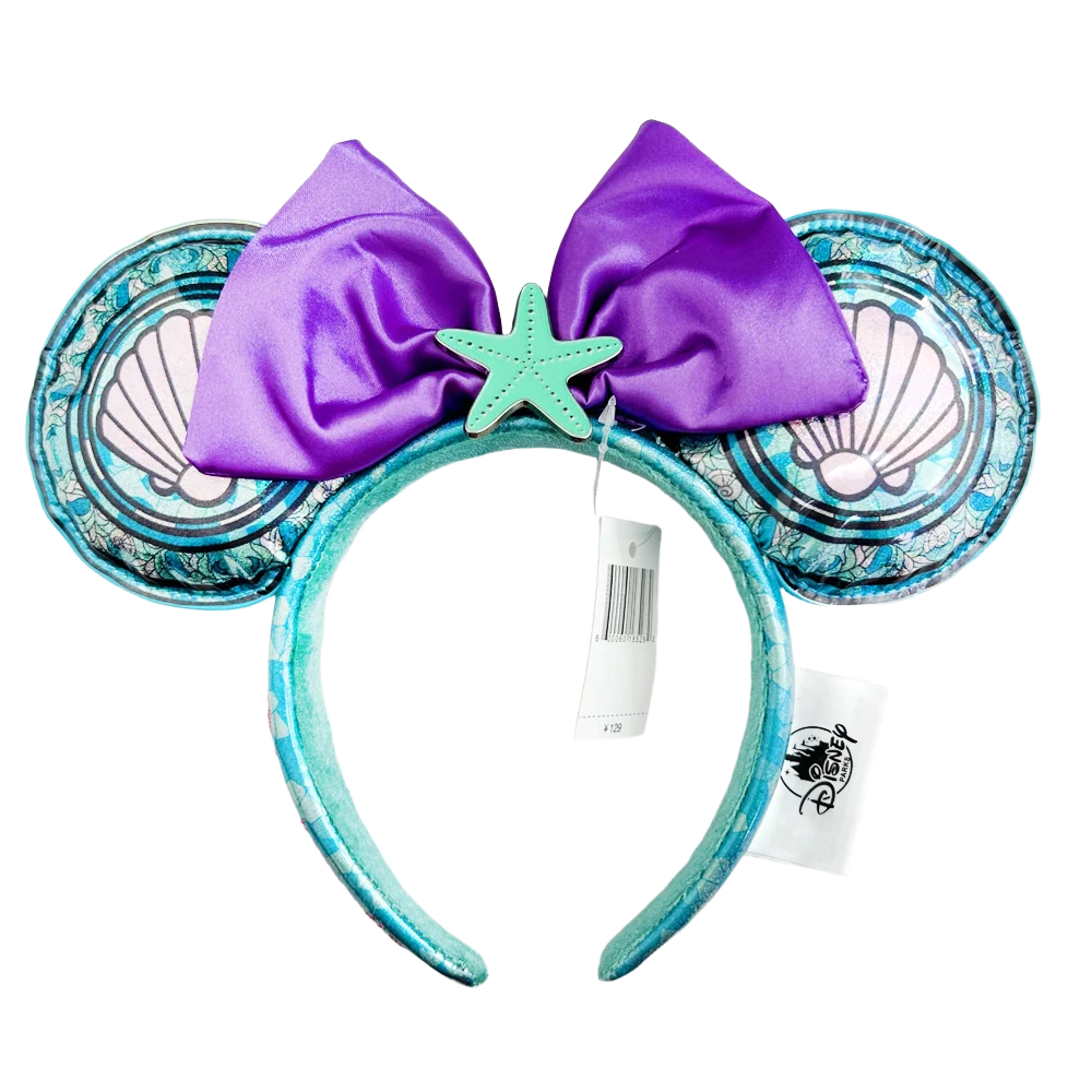 Disney Minnie Mickey Ears Headband Holiday Party Sequins Headdress Bows EARS COSTUME Headband Cosplay Plush Adult/Kids Gift