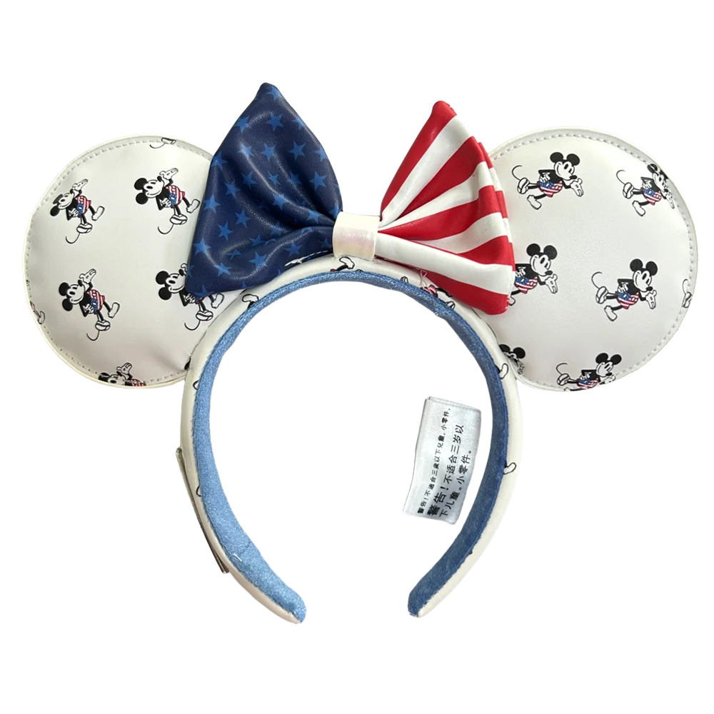 Disney Minnie Mickey Ears Headband Holiday Party Sequins Headdress Bows EARS COSTUME Headband Cosplay Plush Adult/Kids Gift