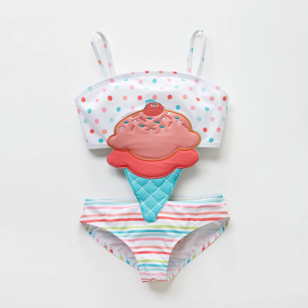 Honeyzone Child Swimsuit Pyjama Bimba Cute Bee Bikini Baby Girls Swimwear Summer Fashion Beach Suit 1-8T Swimwear Kids Naissance