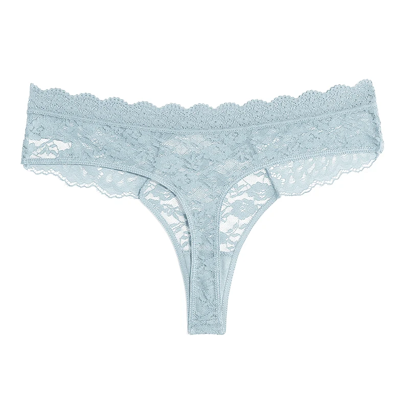 Perspective Lace Panties Women Hollow Out Low-waist Underwear Thongs Female Underpants Breathable Lingerie Embroidery Intimates
