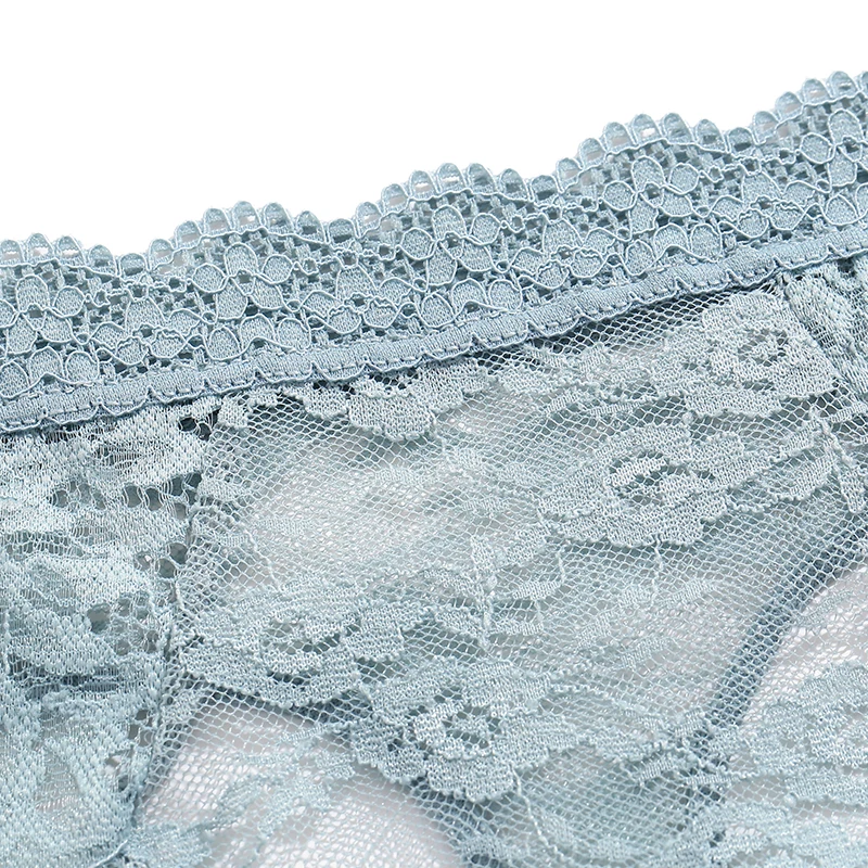 Perspective Lace Panties Women Hollow Out Low-waist Underwear Thongs Female Underpants Breathable Lingerie Embroidery Intimates