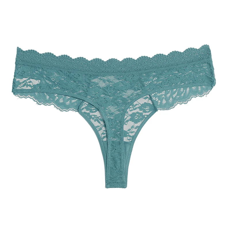 Perspective Lace Panties Women Hollow Out Low-waist Underwear Thongs Female Underpants Breathable Lingerie Embroidery Intimates