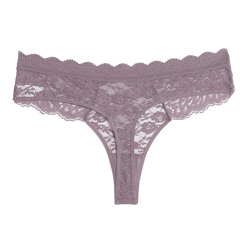 Perspective Lace Panties Women Hollow Out Low-waist Underwear Thongs Female Underpants Breathable Lingerie Embroidery Intimates