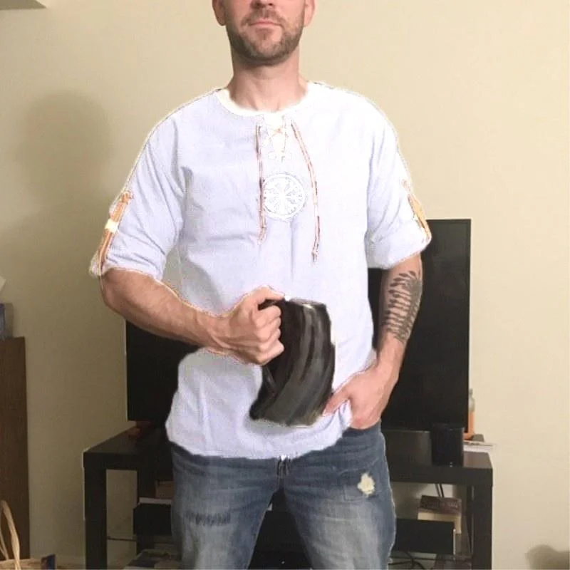Men Plus Size Shirt Top Ancient Viking Embroidery Lace Up V Neck Long Sleeve Shirt Top For Men's Clothing