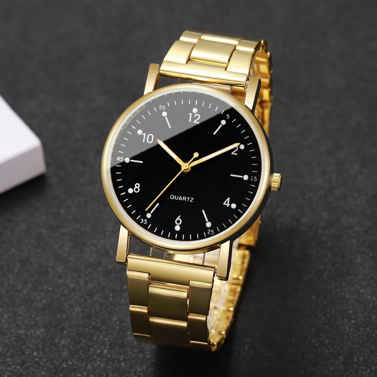 2/4PCS Fashion Arabic Dial Women Watches Simple Quaretz Wristwatch with Bracelets Set Reloj Mujer(Without Box)