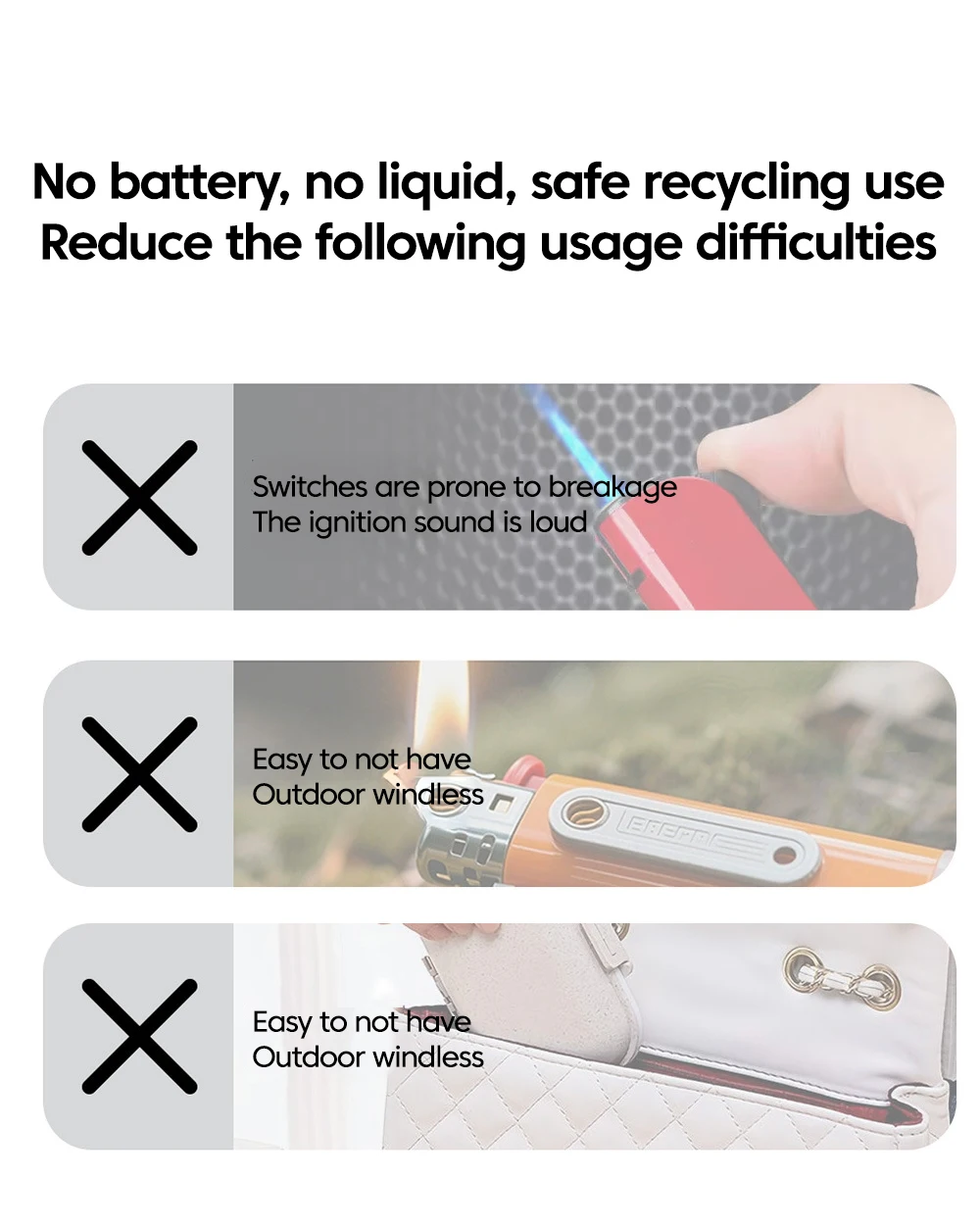 Type-C Mobile Cigarette Lighter Air Blowing Cigarette Lighter Outdoor Safety Portable Mini Cigarette Lighting Artifact