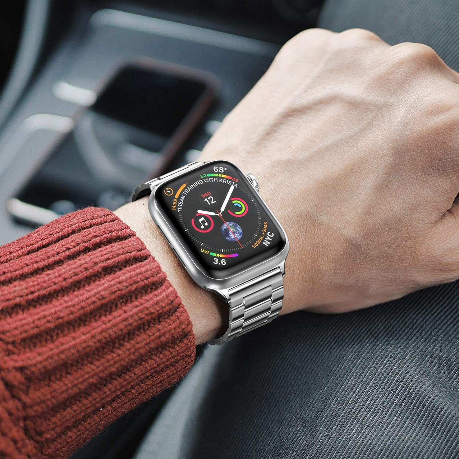 Metal Strap for Apple Watch Band 46mm 42mm 44mm 45mm 40 41mm Stainless Steel Wristband iWatch Series 11 10 9 8 7 6 SE Ultra 49mm