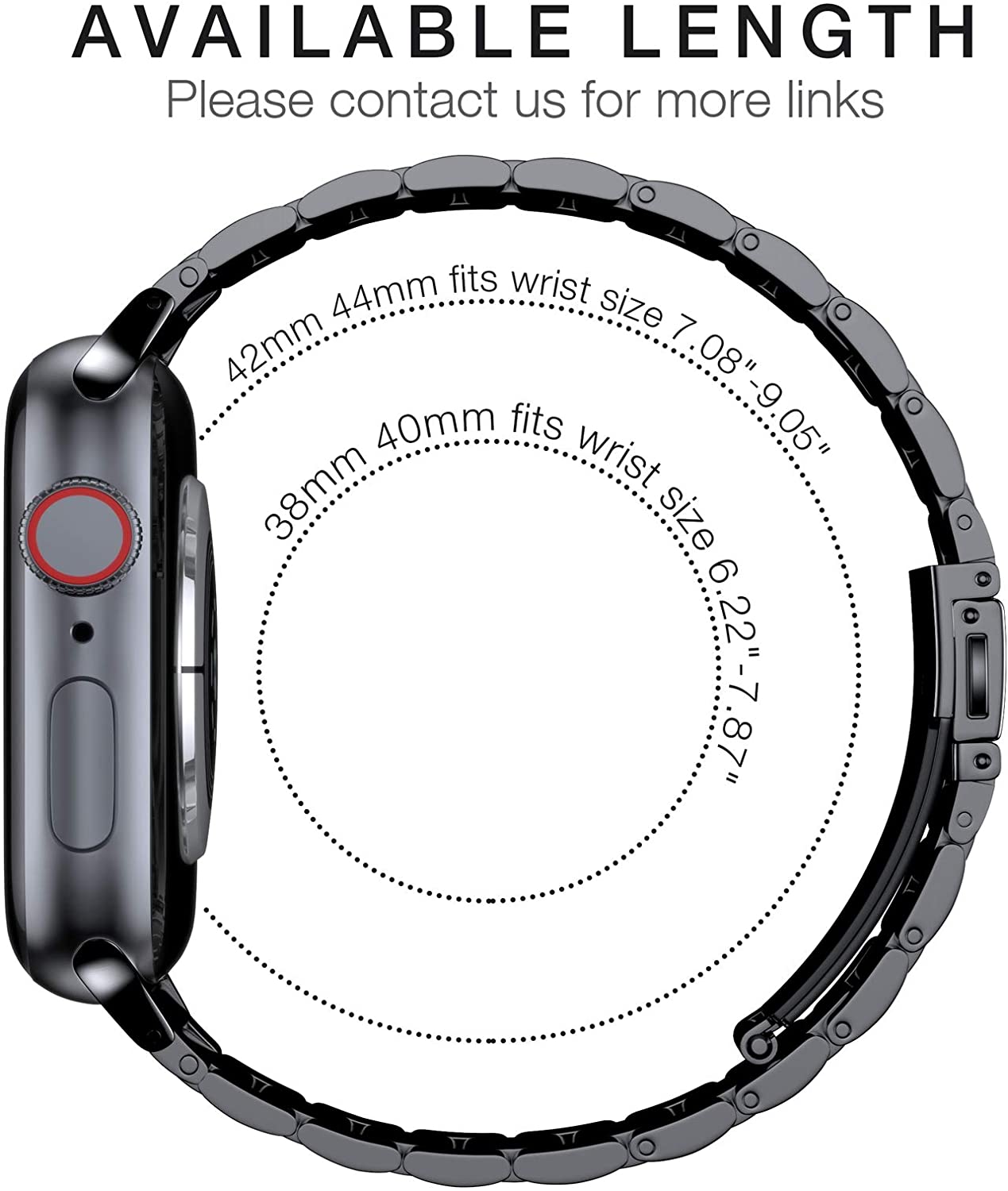 Metal Strap for Apple Watch Band 46mm 42mm 44mm 45mm 40 41mm Stainless Steel Wristband iWatch Series 11 10 9 8 7 6 SE Ultra 49mm