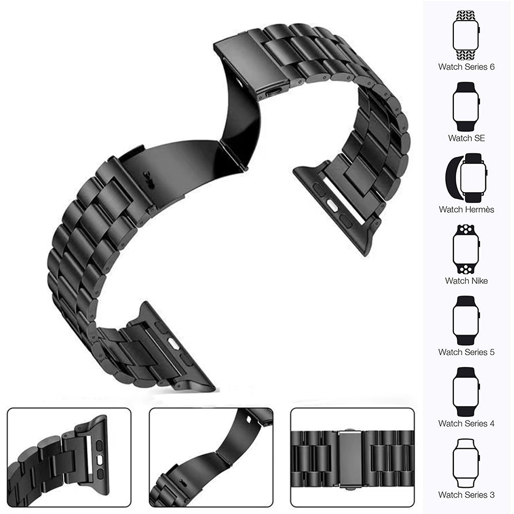 Metal Strap for Apple Watch Band 46mm 42mm 44mm 45mm 40 41mm Stainless Steel Wristband iWatch Series 11 10 9 8 7 6 SE Ultra 49mm