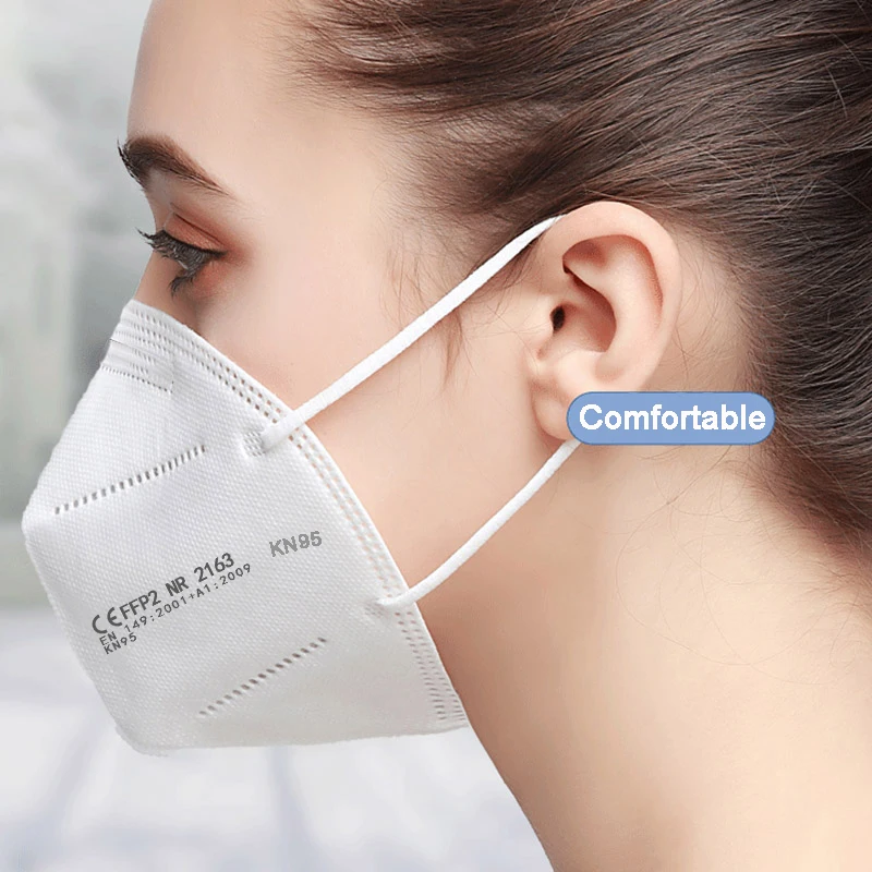 10-200Pcs FFP2 Masks KN95 Mascarillas KN95 Face Mask Filter 5Layers Mascarillas Quirurgicas Homologadas Reusable Black FFP2 Mask