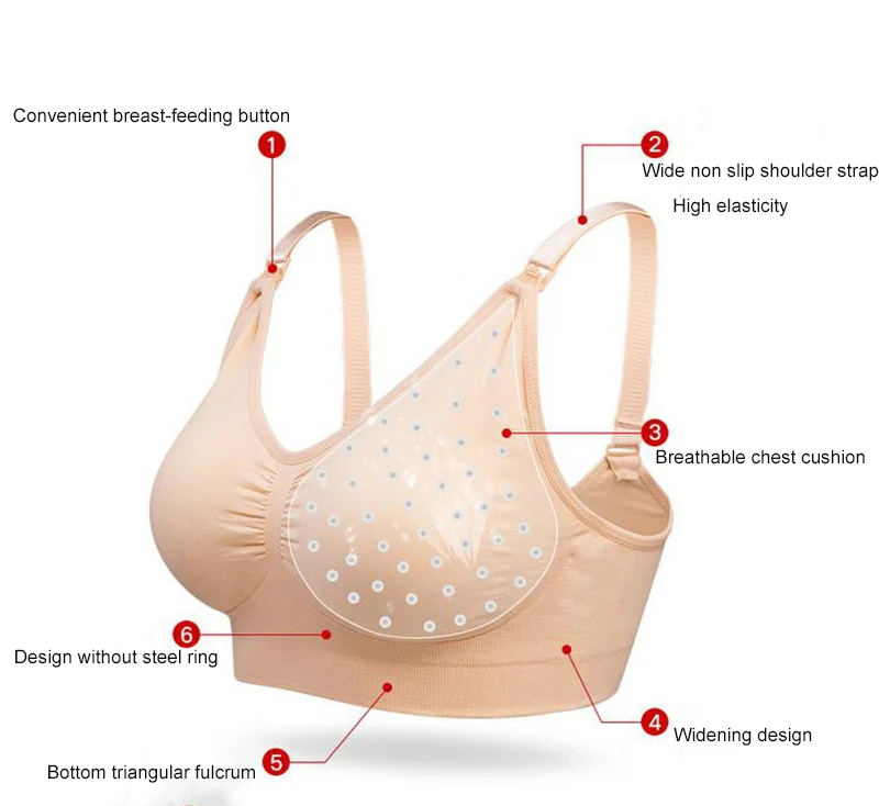 Hand Free Pumping Nursing Bra Breastfeeding Maternity Bras Women For Breast Special Underwear Pregnancy Clothes Can Wear All Day