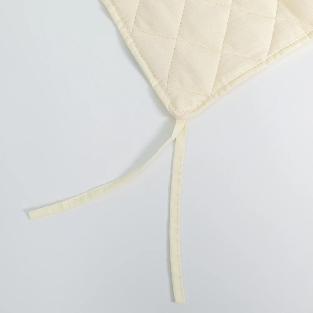 Bumpers In The Crib Crepe Plaid One-Piece Cradle Cushion Baby Bed Bar Protection Beige Cotton Soft Sleeping Baby Bed Bumper