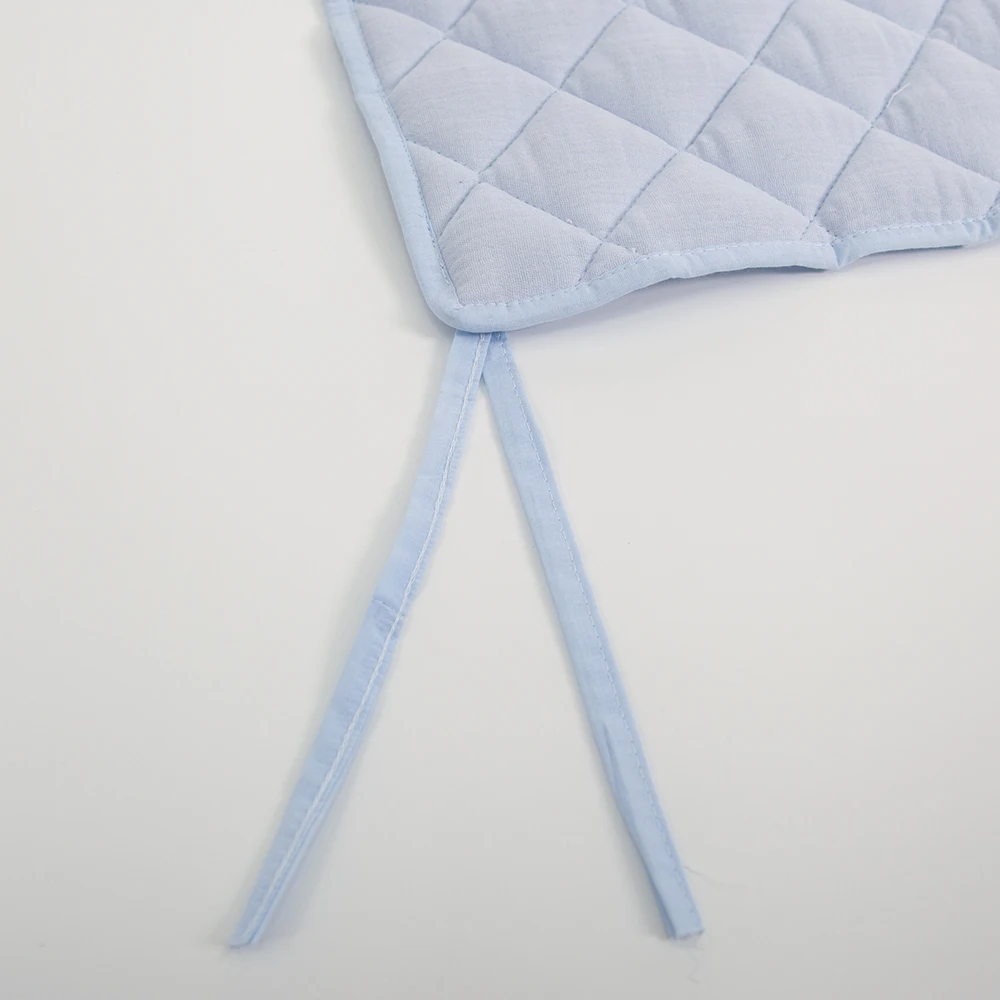 Bumpers In The Crib Crepe Plaid One-Piece Cradle Cushion Baby Bed Bar Protection Beige Cotton Soft Sleeping Baby Bed Bumper