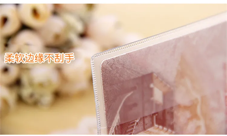 1pcs Passport Cover PVC Waterproof Case for Passport Wallet Business Credit Card Documents Holder Protective Pouch