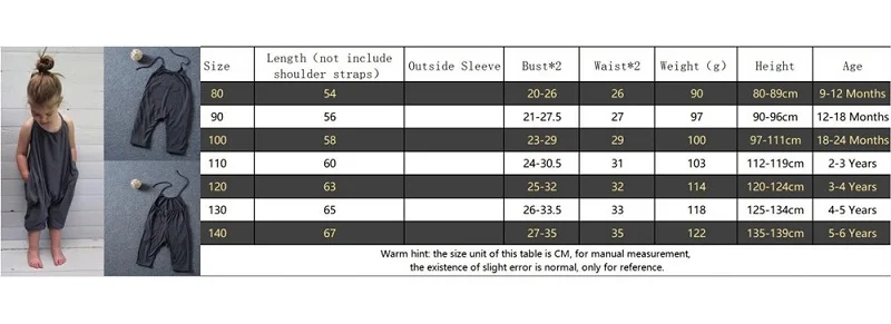 New Fashion Kids Baby Girls Strap Cotton Romper Toddler Sling Jumpsuit Harem Trousers Lace Up Sport Casual Loose Summer Clothes