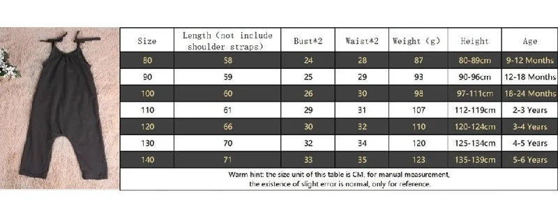 New Fashion Kids Baby Girls Strap Cotton Romper Toddler Sling Jumpsuit Harem Trousers Lace Up Sport Casual Loose Summer Clothes