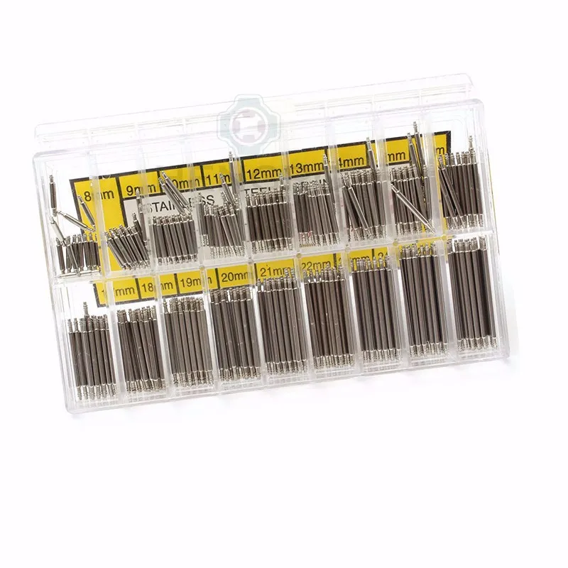 270pcs/set Strainless Steel Spring Bars 8mm - 25mm Watchband Strap Belt Repair Tools Pin Watch Accessories