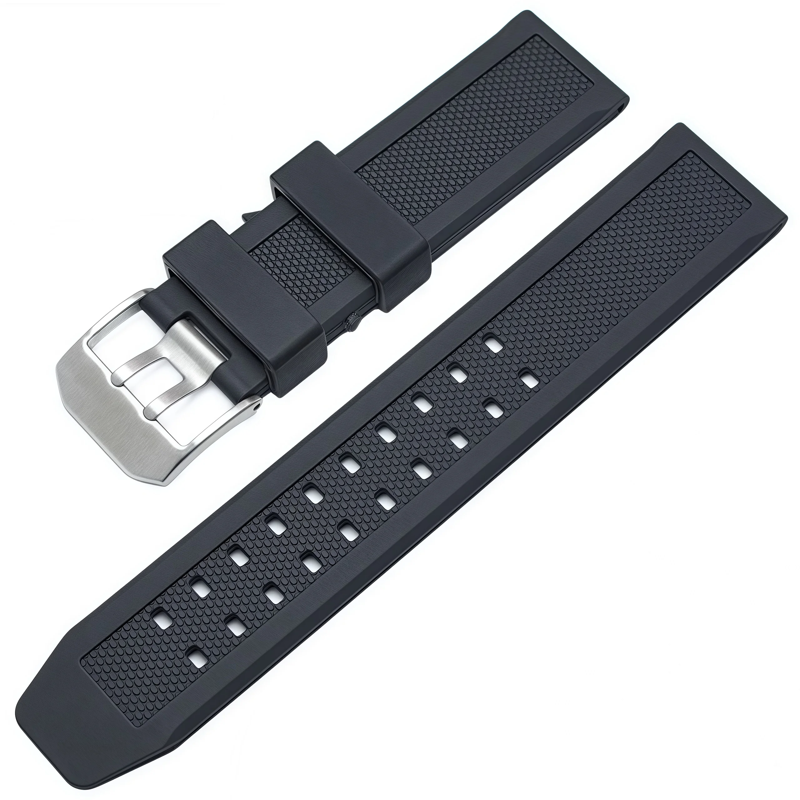 Rubber Watch Band for Luminox 7251 3050 Silicone Strap Men Black Watchband 23mm