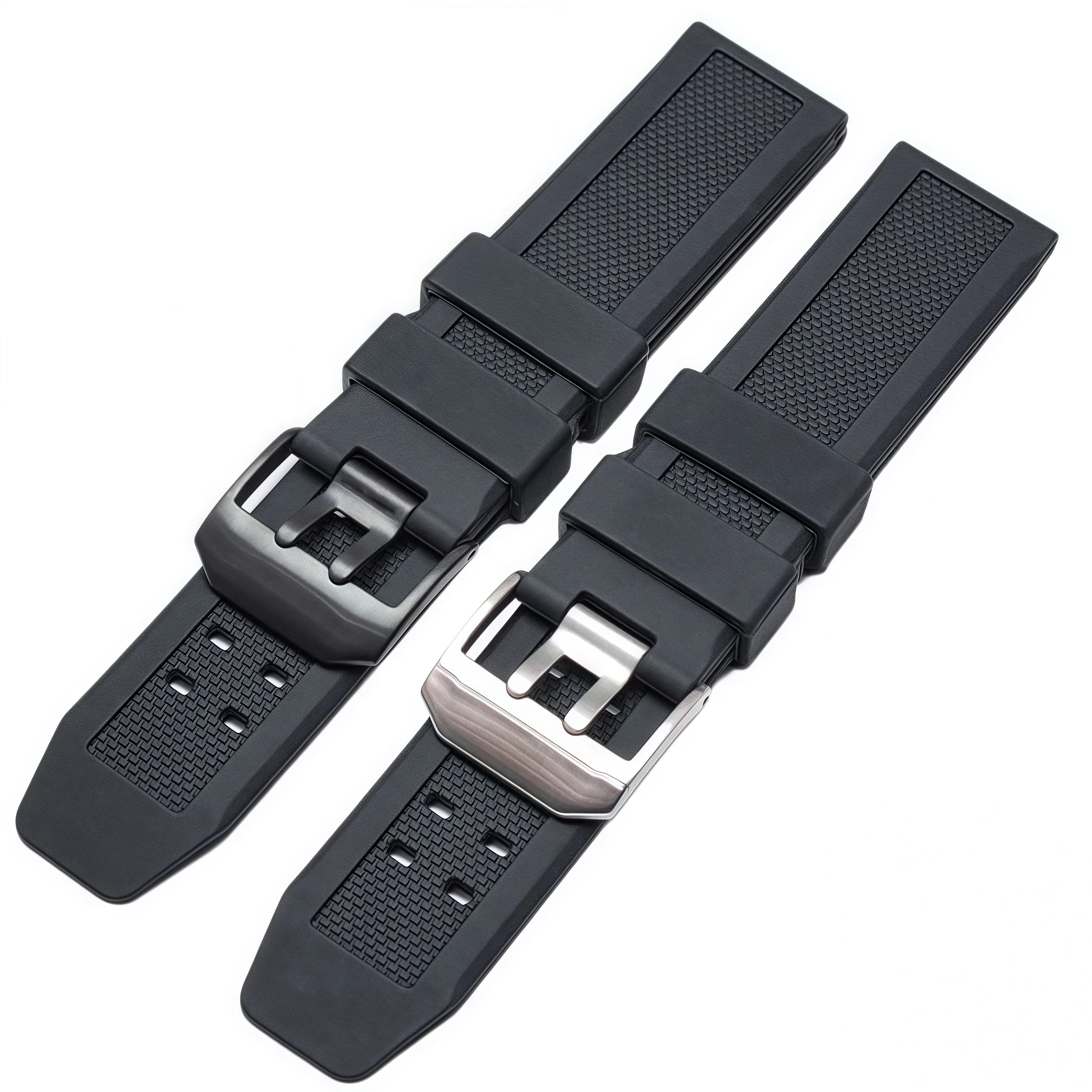 Rubber Watch Band for Luminox 7251 3050 Silicone Strap Men Black Watchband 23mm